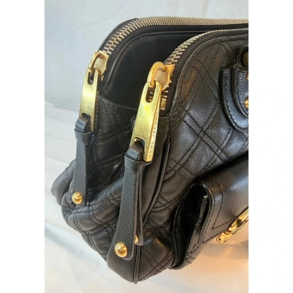 MARC‎ JACOBS Venetia quilted black leather satchel